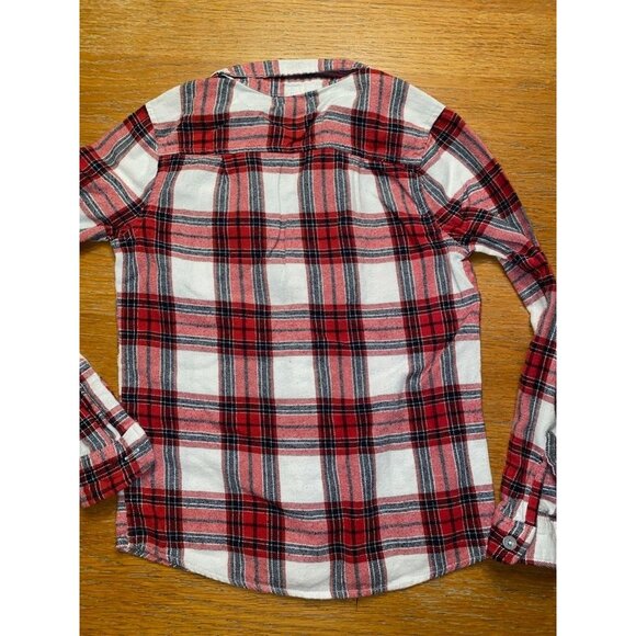 Full Tilt Red Plaid Button Down-M - Picture 3 of 3